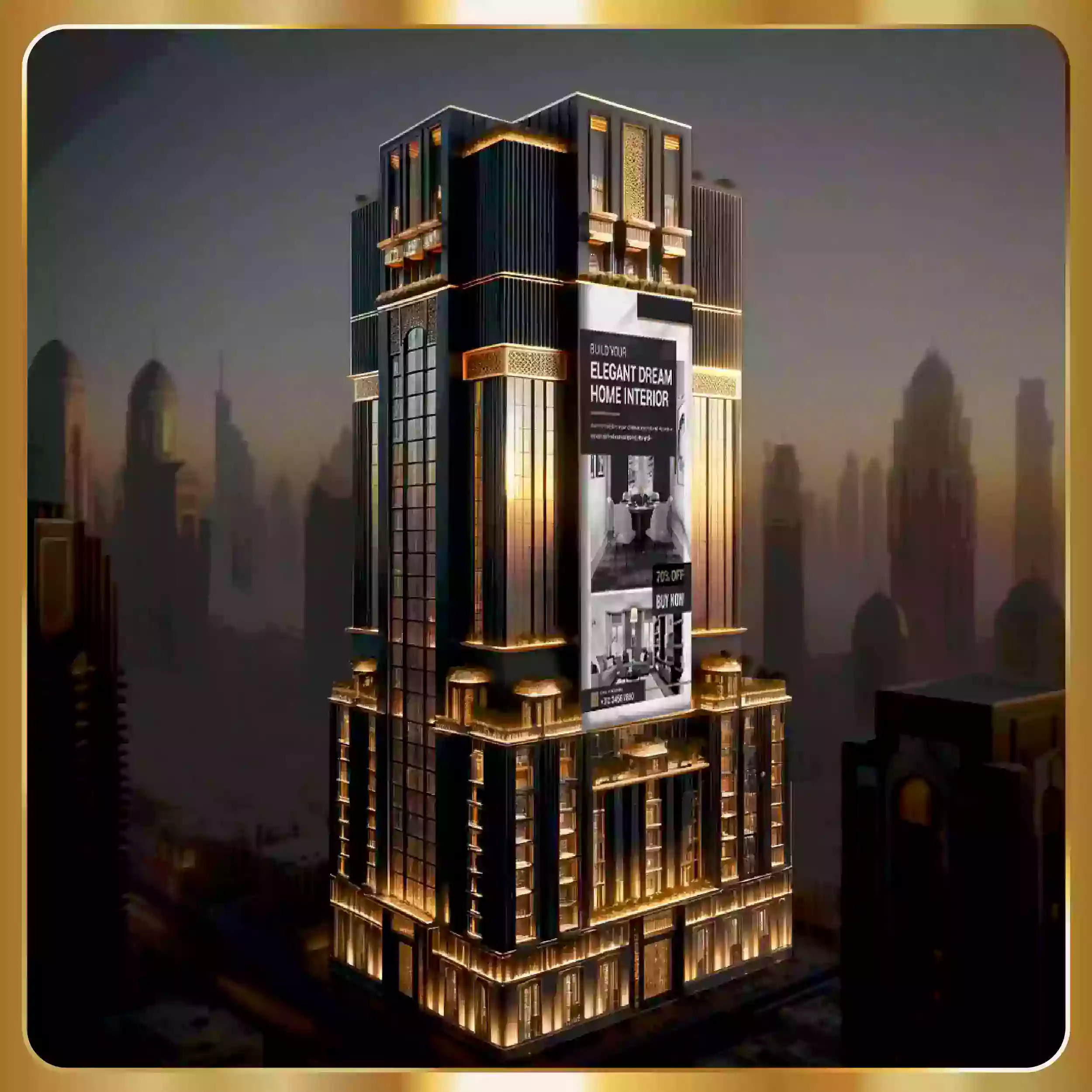 The building where the hotel is located.